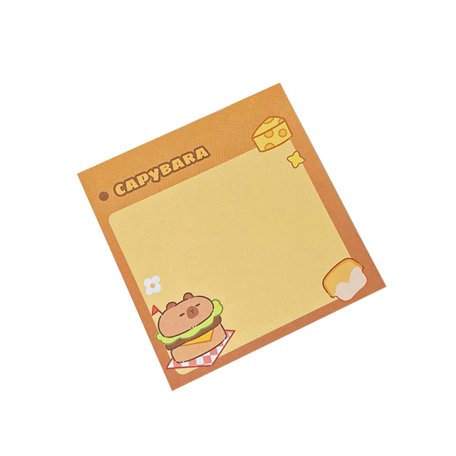 School Supplies Pad Stickers, Cute Cartoon Capybara Memo, Office Non Sticky Message Paper, Creative Hand Account Toy