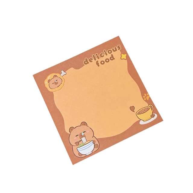 School Supplies Pad Stickers, Cute Cartoon Capybara Memo, Office Non Sticky Message Paper, Creative Hand Account Toy