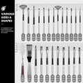 Artist Paint Brushes Set, Acrylic Oil Watercolor Brushes with Wooden Handle, Professional Painting Tools for Artists