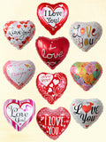 I Love You Heart Helium Balloons, Love Heart Foil Balloons, Valentine's Day Engagement Decoration