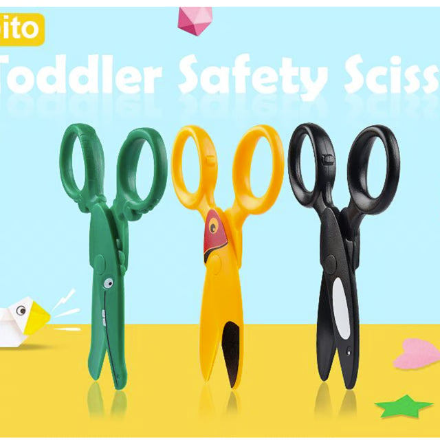 Kids Safety Scissors for Preschool Training and Art Craft Practice