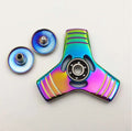 3 Sided Fidget Spinner Ball Toy for Desk EDC Stress Relief Focus & Relaxation Rainbow Color