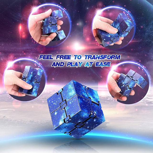 Infinity Cube Fidget Toy for ADHD Focus and Anxiety Relief