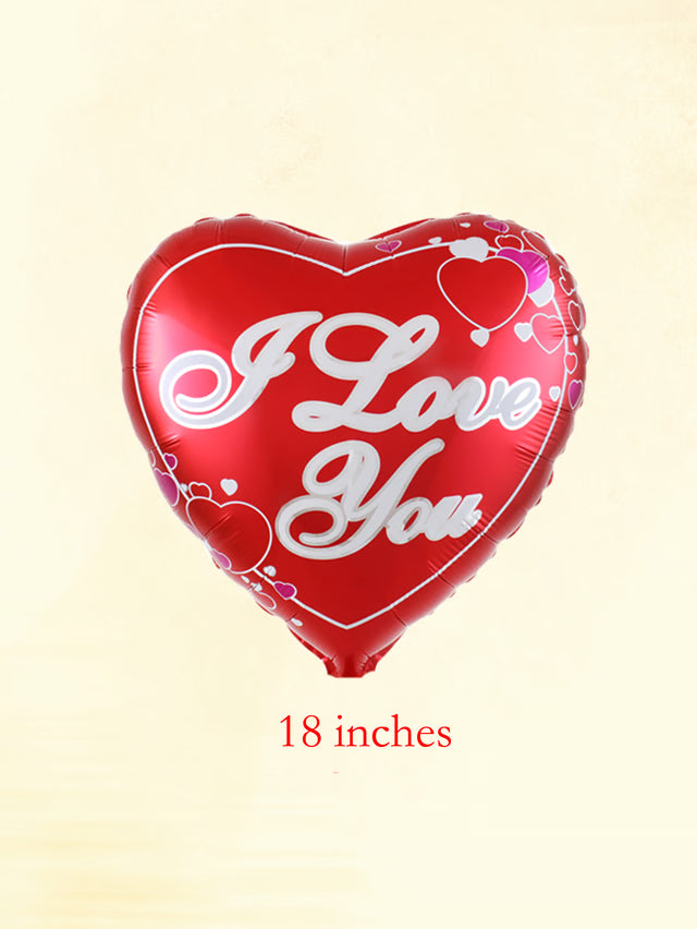 I Love You Heart Helium Balloons, Love Heart Foil Balloons, Valentine's Day Engagement Decoration