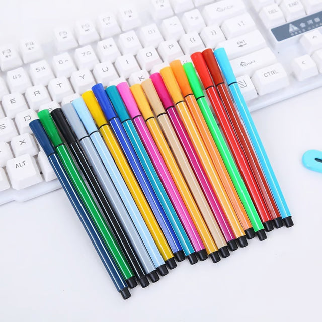 Premium Washable Art Markers Painting Set Colored Drawing Pens for Students & Artists