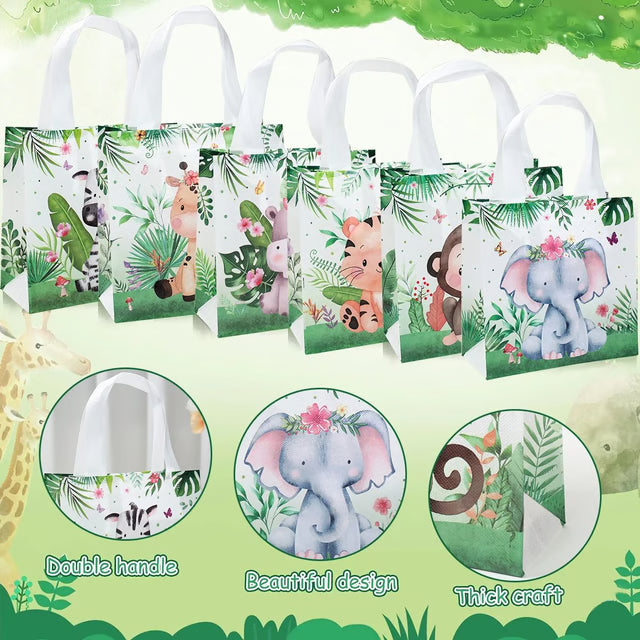 Jungle Safari Animal Party Favor Bags