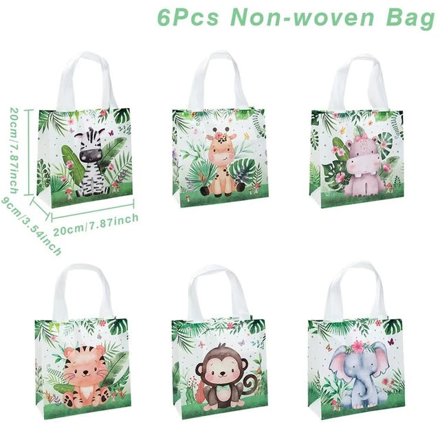 Jungle Safari Animal Party Favor Bags
