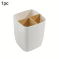 Bamboo Desk Organizer Storage Box